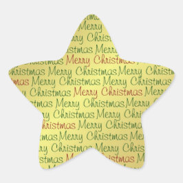 Adesito Estrela Merry Christmas Sticker