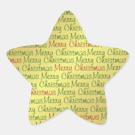 Adesito Estrela Merry Christmas Sticker