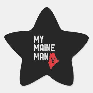 Adesito Estrela Meu Maine Man Engraçado Lagosta Red Gift