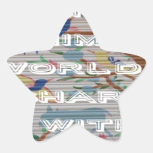 Adesito Estrela Meu Mundo Animal: Linda árvore e Design de pássaro