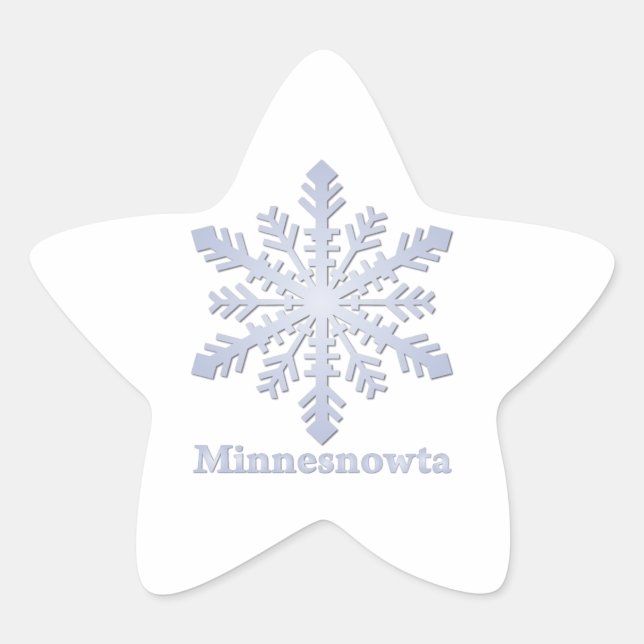 Adesito Estrela Minnesnowta Blue Snowflake (Frente)