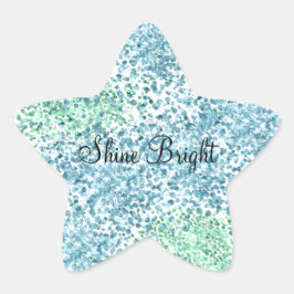Adesito Estrela Mint Green Aqua Blue Sparkle Dots Glitz
