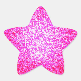 Adesito Estrela Moda brilhante rosa