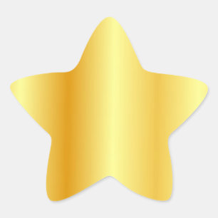 Adesito Estrela Modelo personalizado de aparência dourada elegante