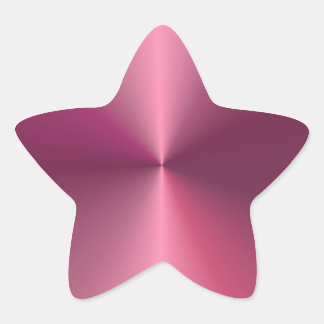 Adesito Estrela Modelo Rosa Tendência Moderno Visual Metálico Bran (Frente)