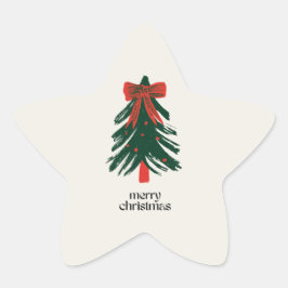 Adesito Estrela Modern Merry Christmas Painting Tree Holiday