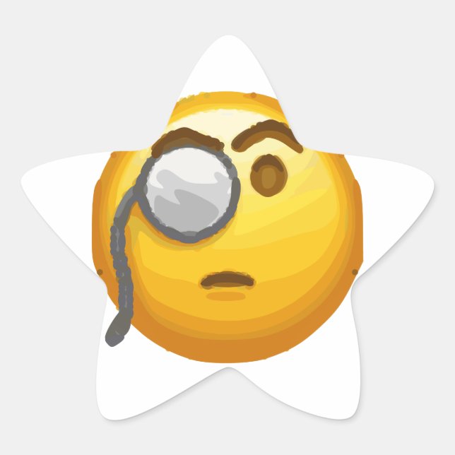 Adesito Estrela monóculo emoji (Frente)
