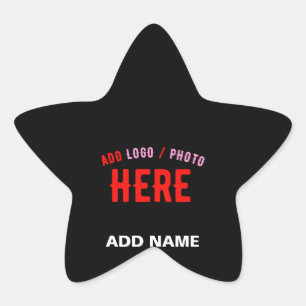 ADESITO ESTRELA NA MODA MODERNO PERSONALIZÁVEL NEGRO VERIFICADO CO