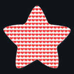 Adesito Estrela Nascimentos de Namorados de Padrões do Coração Ver<br><div class="desc">Impresso com designs vermelhos fofos!</div>