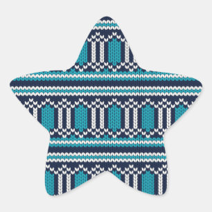 Adesito Estrela Natal do estilo Sweater Knit ou Hanukkah