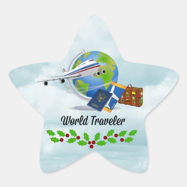 Adesito Estrela Natal para Viajantes do Mundo (Frente)