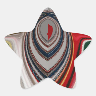 Adesito Estrela Natal - Retro Vintage Texture Abstrato Art Impress