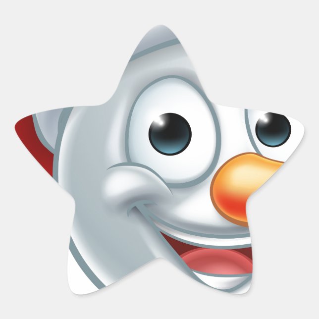 Adesito Estrela Natal Snowman Santa Hat Emoji (Frente)