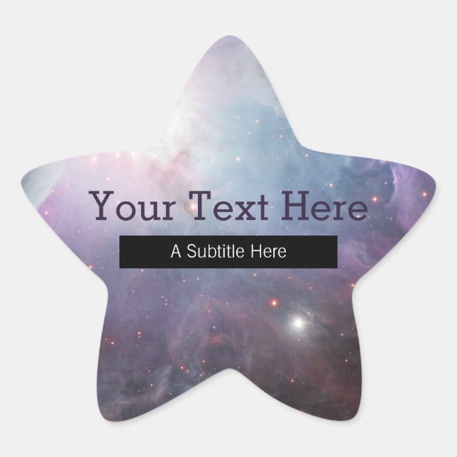 Adesito Estrela Nebula Orion Astronomia rosa estrelas do céu viole (Frente)