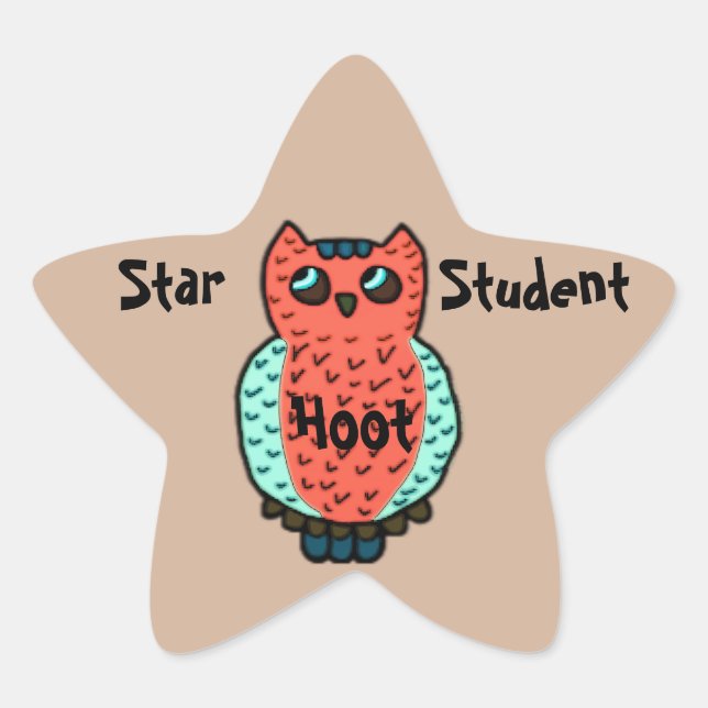 Adesito Estrela Neon Owl Star Student (Frente)