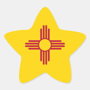 Adesito Estrela New mexico/bandeira mexicana do estado (Zia), os