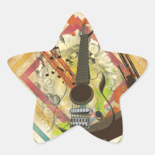 Adesito Estrela Notas legal bonitas da música da guitarra do