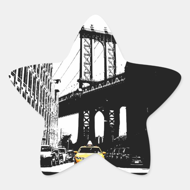 Adesito Estrela Nova Iorque Nyc Yellow Taxi Pop Art (Frente)