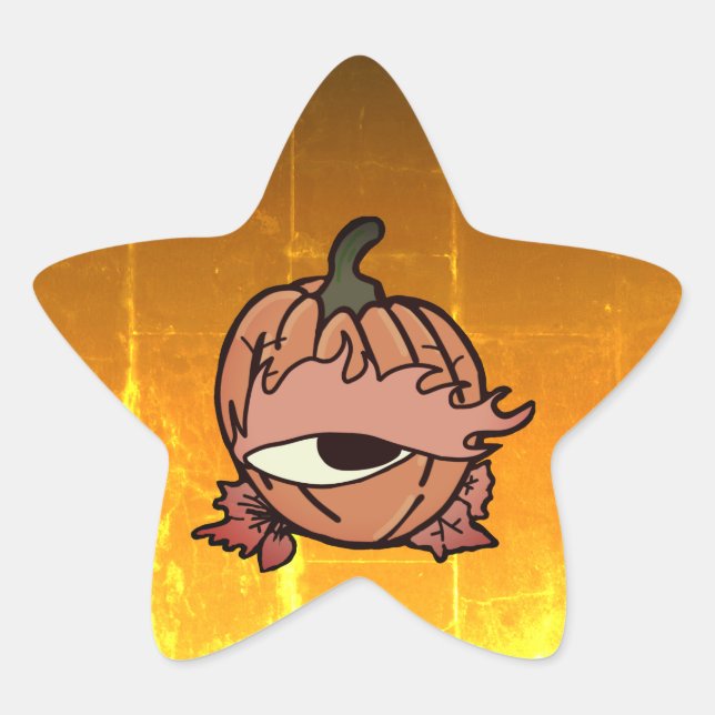 Adesito Estrela O Olho Sonolento da Pumpkin Spooky (Frente)