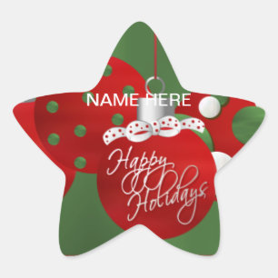 Adesito Estrela O SELO do feriado do NATAL personaliza