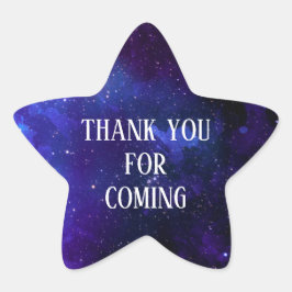 Adesito Estrela Obrigado por ter vindo. Aniversário de criança esp