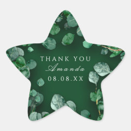 Adesito Estrela Obrigado Rustic Green Eucalyptus Woodland Favor St