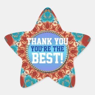 Adesito Estrela Obrigado Sunshine Mandala - Vinheta Personalizada