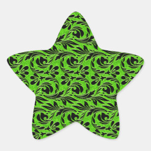 Adesito Estrela Ondas Metálicas, VESTÍDEO Neon Black STAR