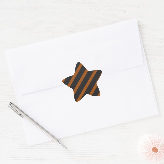 Adesito Estrela Orangle & Black Stripes Glitter (Envelope)