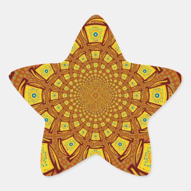 Adesito Estrela Ouro Caleidoscópio (Frente)