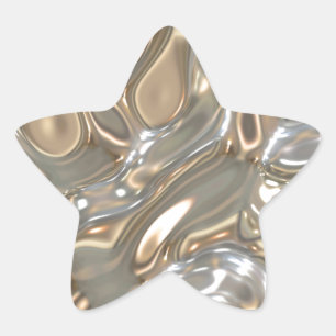 Adesito Estrela Ouro e prata do líquido de fluxo