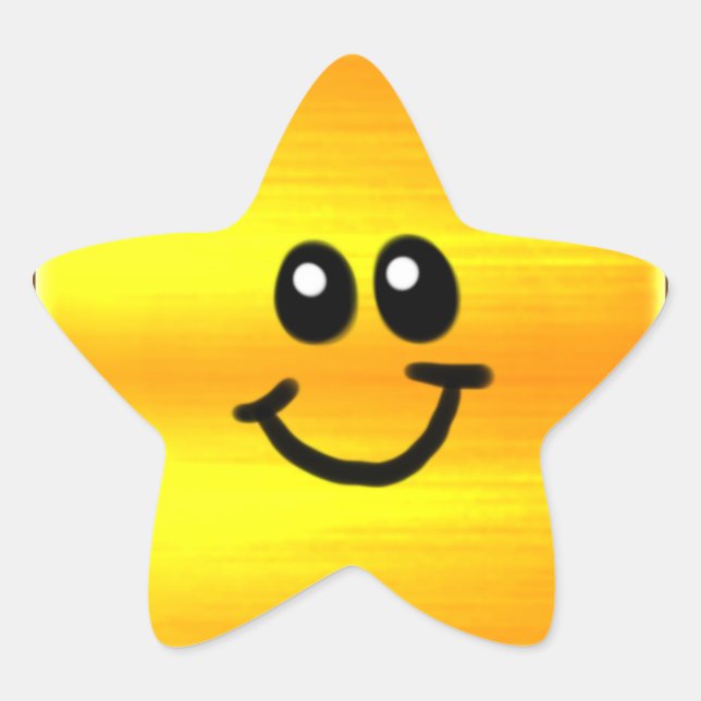 Adesito Estrela Ouro Star Sticker (Frente)