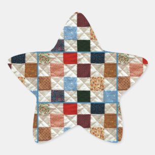 Adesito Estrela Padrão colorido de quadrados de coloração