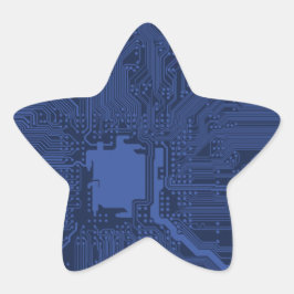 Adesito Estrela Padrão da placa-mãe do Geek azul