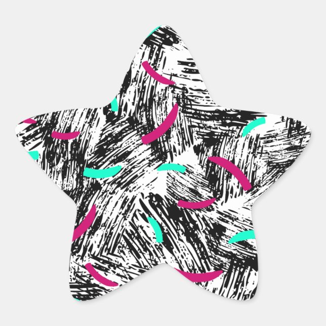 Adesito Estrela Padrão de Abstrato moderno. (Frente)