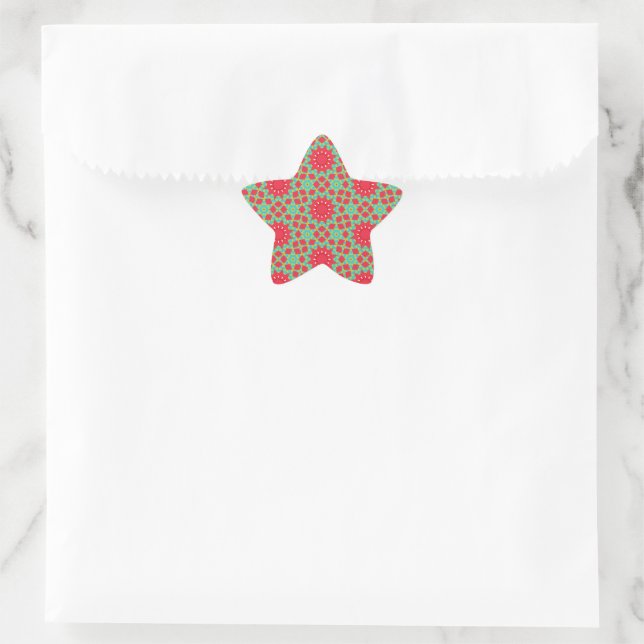 Adesito Estrela Padrão de Encanto de Férias de Natal - (Bolsa)
