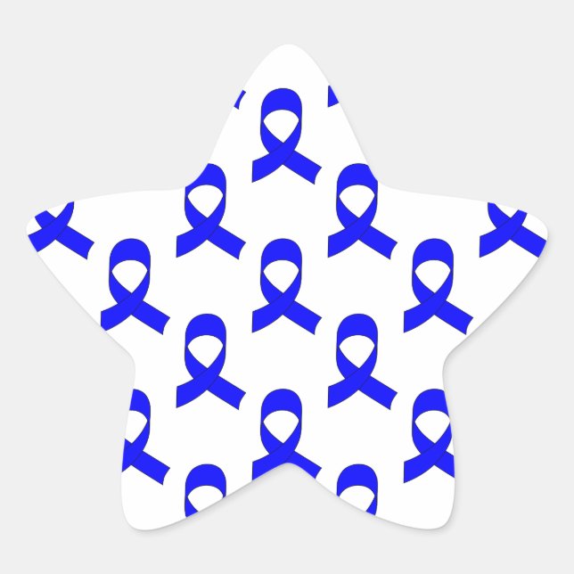 Adesito Estrela Padrão de fita azul (Frente)