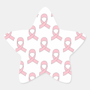 Adesito Estrela Padrão de Fita Rosa