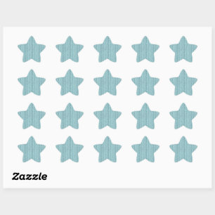 Adesito Estrela Padrão de Listra de Veludo Aquático Casual