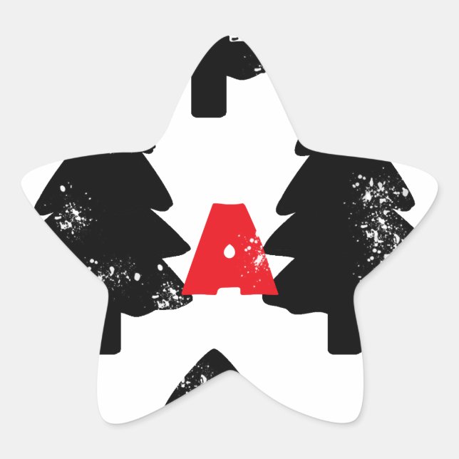 Adesito Estrela Padrão de plantar uma árvore (Frente)