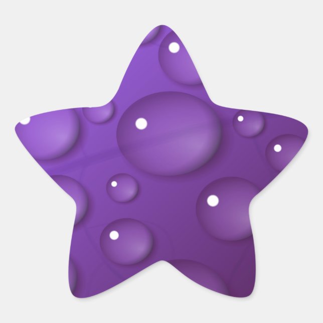 Adesito Estrela Padrão de queda de água púrpura (Frente)