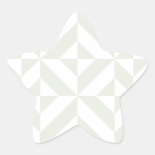 Adesito Estrela Padrão Geométrico do Deco Cubo da Cinza Pálida