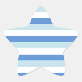Adesito Estrela Padrão Moderno de Tendy White Blue Stripe
