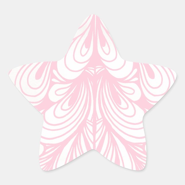 Adesito Estrela Padrão rosa-rosado Elegante na moda (Frente)