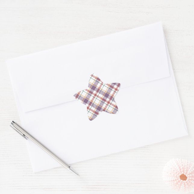 Adesito Estrela Padrão Xadrez Clássico (Envelope)