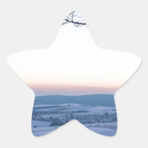 Adesito Estrela Paisagem de inverno na Alemanha pela manhã