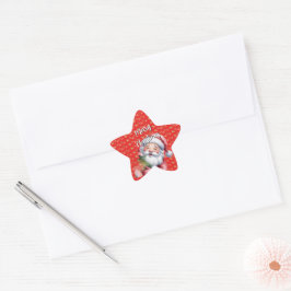Adesito Estrela Papai Noel Bonito e Divertido & Tipografia