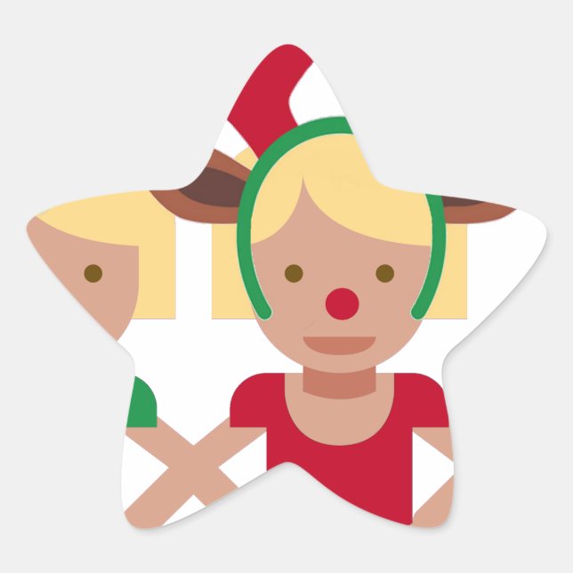 Adesito Estrela papais noeis de Natal emoji (Frente)