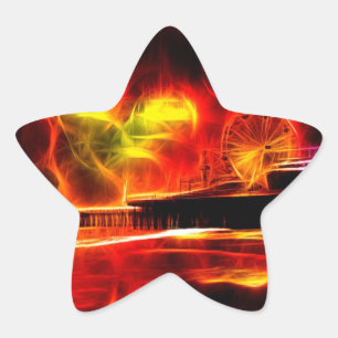 Adesito Estrela Papais noeis Monica Pier Neon Fire Flames