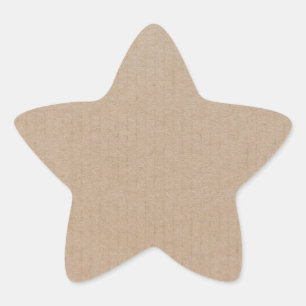 Adesito Estrela Papel Brown Kraft castanho modelado em Vazio simpl